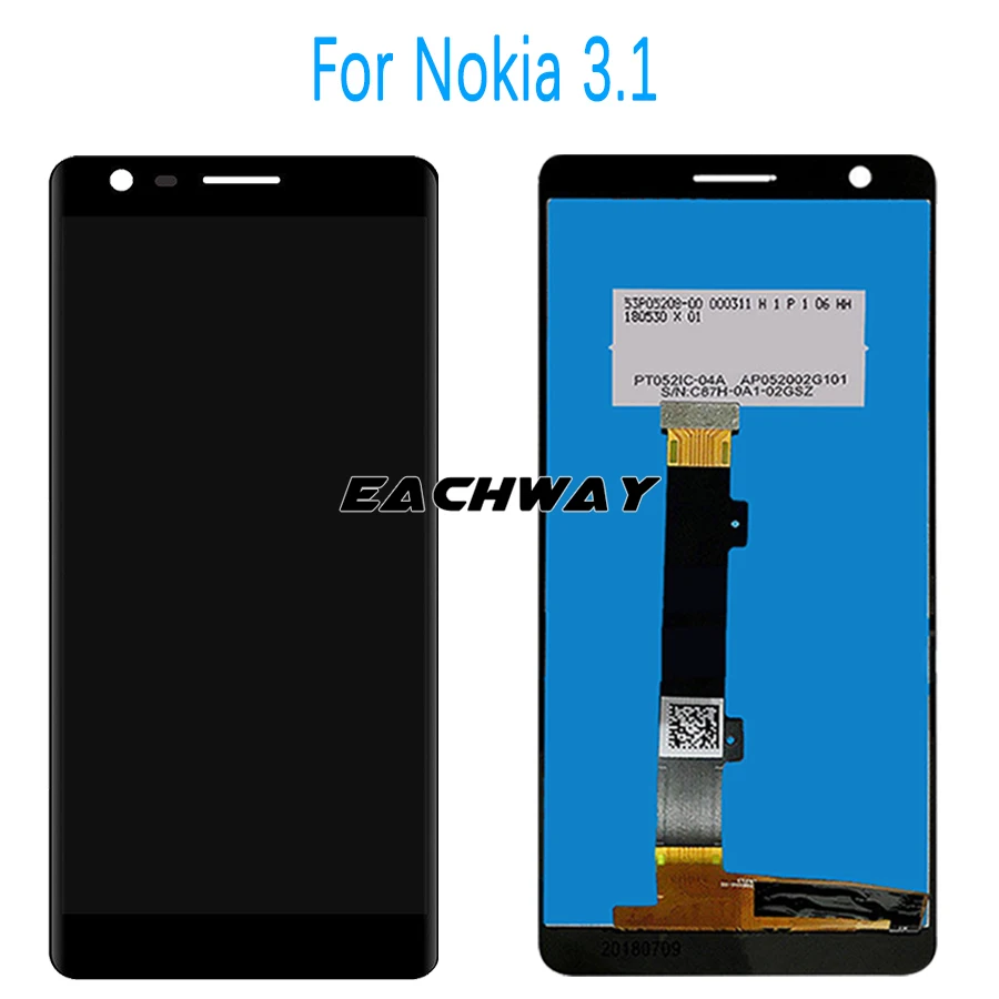 6," Дисплей для Nokia 3,1 Plus lcd 3,1 дисплей сенсорный экран 1440*720 для Nokia 3,1 lcd Замена 3,1 Plus экран