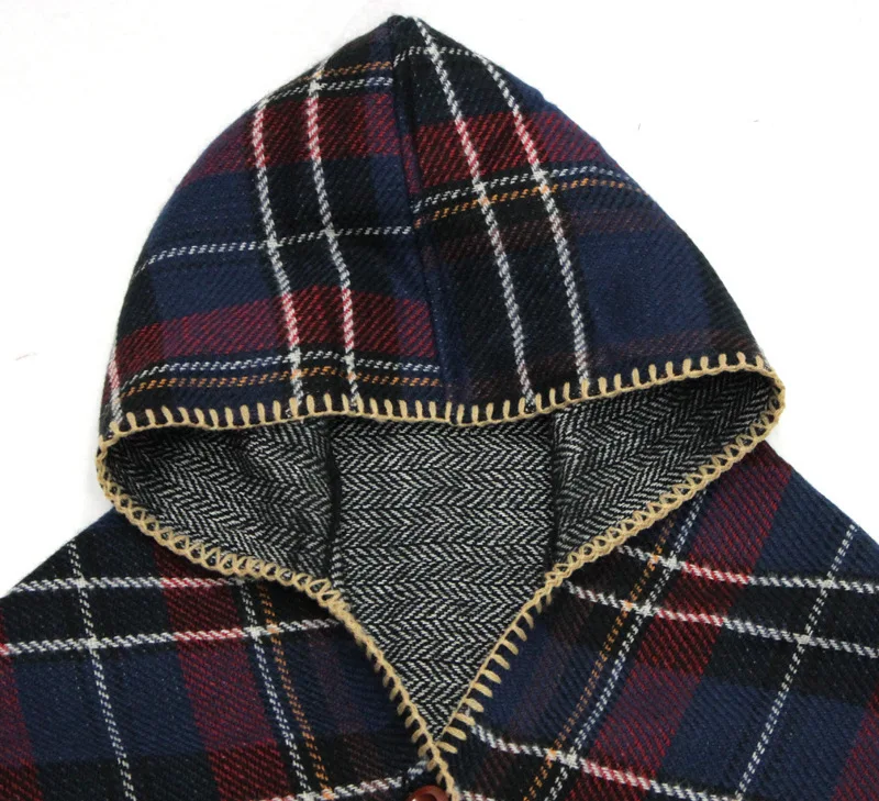

2016 New Brand Design Plaid Winter Scarf For Women Warm Pashmina Long Shawl With Hat Cashmere Poncho M178