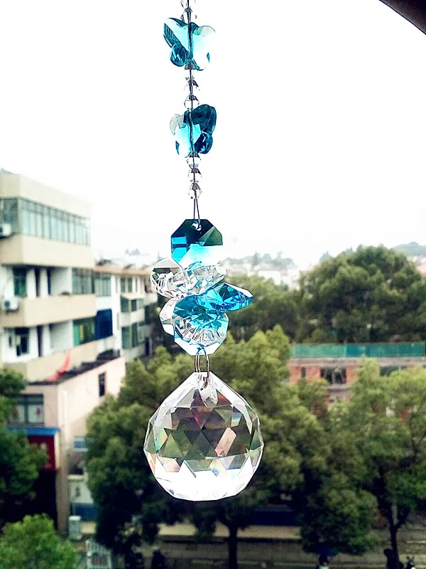 Очаровательная гирлянда чакра спектры 1 шт. Aqua Suncatcher K9 Хрустальная подвеска для