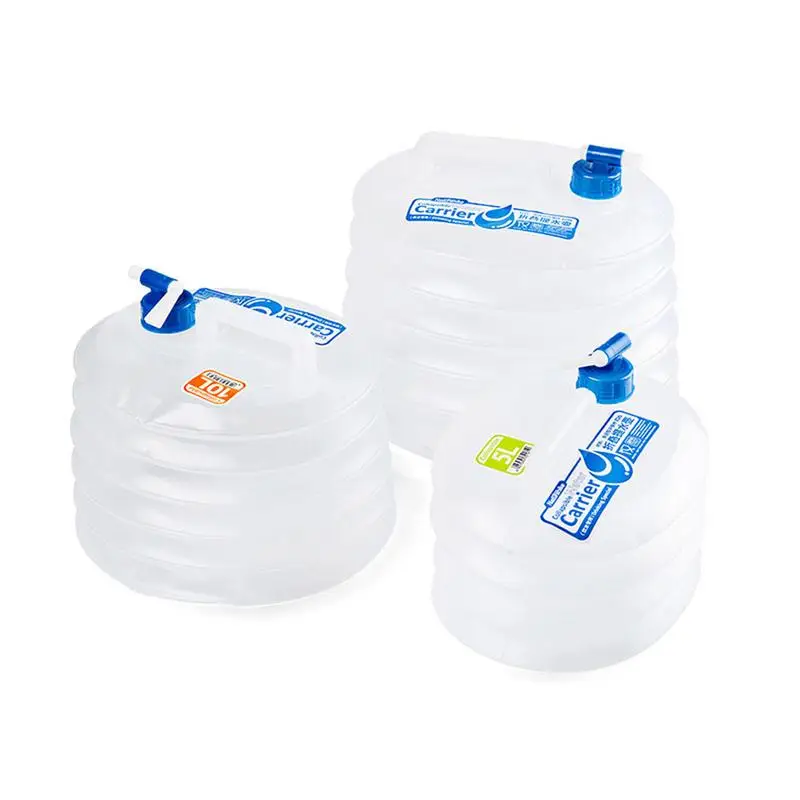 Наружное ведро для воды 5L/10L/15L Пищевой ПК бак походные аксессуары кемпинга