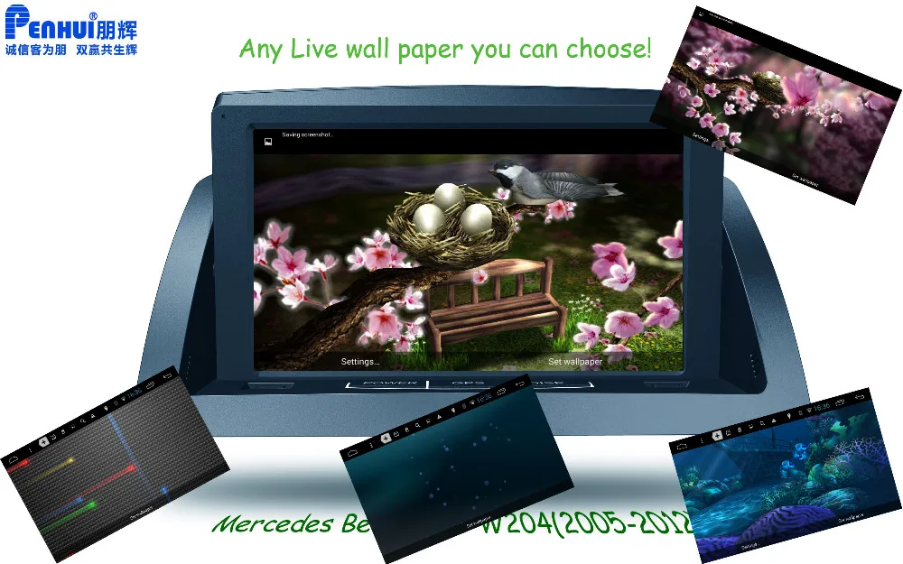 Сенсорный экран android мультимедийный плеер автомобиля монитор для mercedes benz C200 w204