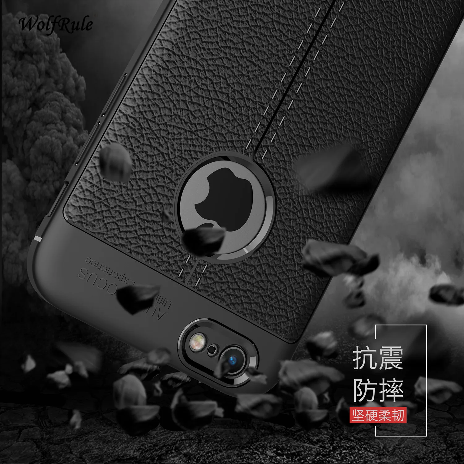 

WolfRule sFor Case Apple Iphone 6s Plus Cover Shockproof For Apple Iphone 6s Plus Case Luxury Leather Soft TPU For Iphone 6 Plus