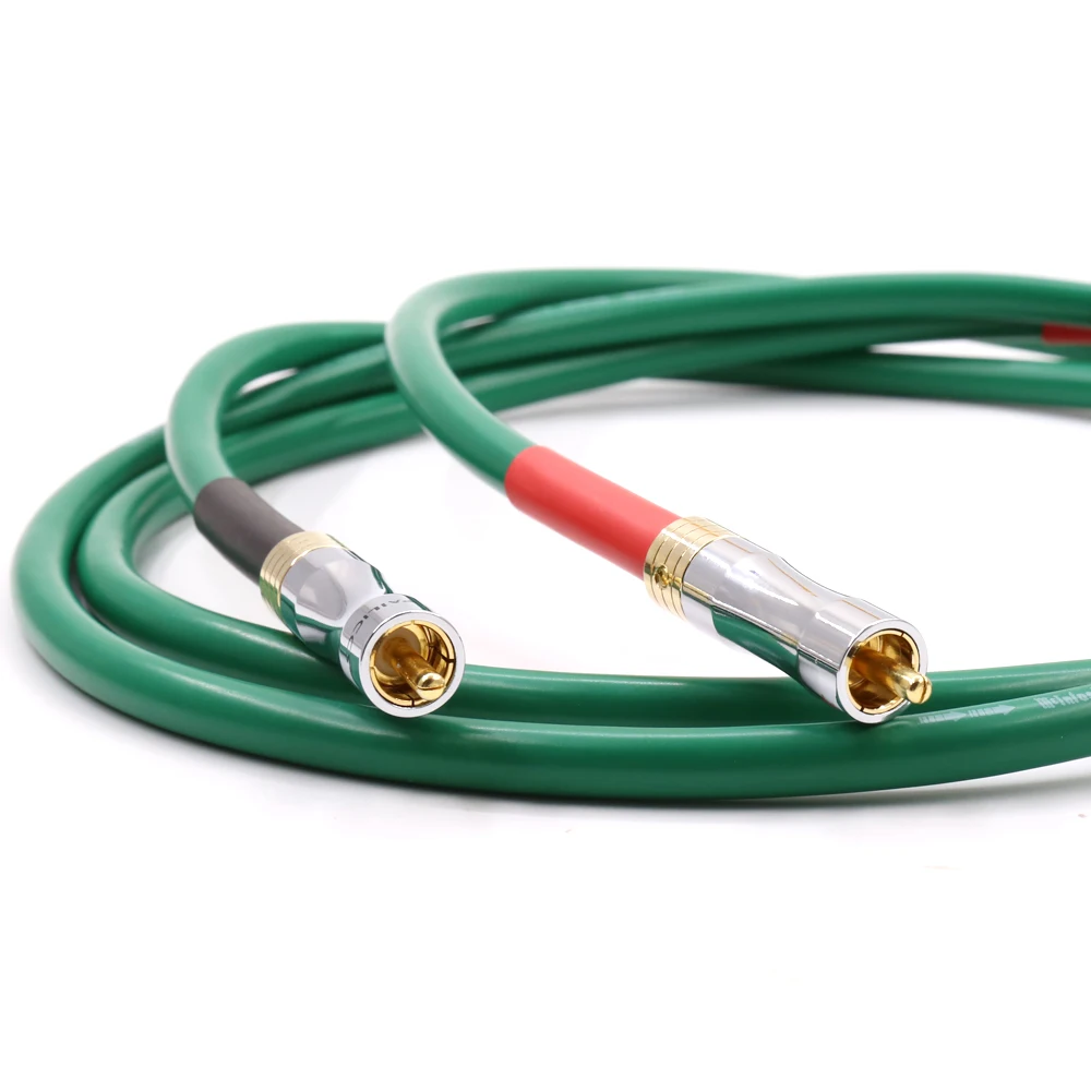 Hi Fi аудио разъем с позолоченными штекерами 0 5 3 м 4N медный RCA Соединительный