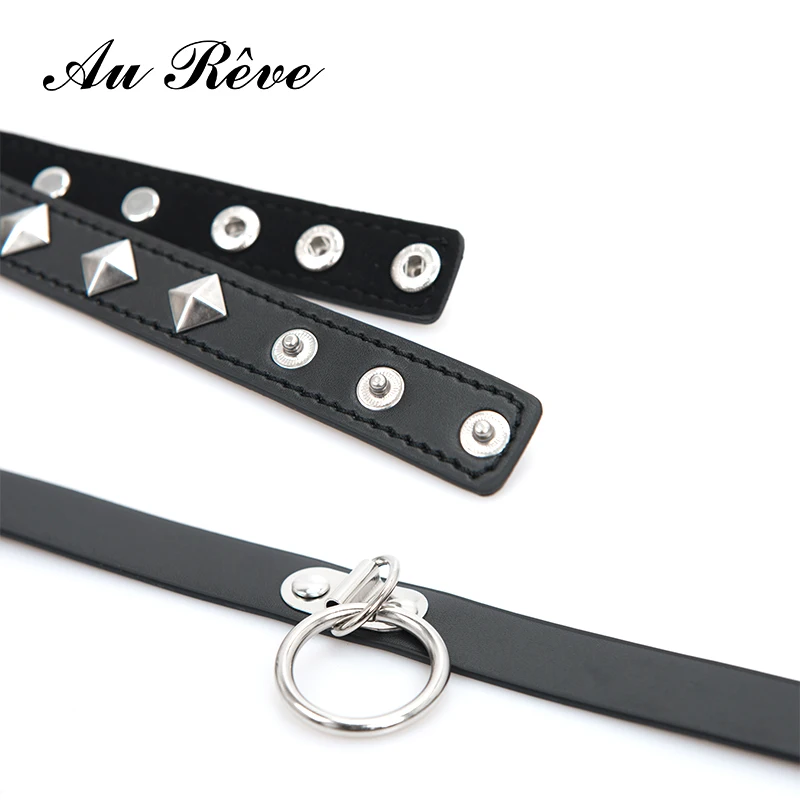 Au Reve Punk Collars Gothic Spikes Rivet Choker Neck Ring bdsm Fetish Sex SM Products For Women Men Couple on - Ау Рев Панк Ошейники Готические Шипы Риветы Чокер Шеи Кольцо бдсм Фетиш Секс Продукты Для Женщин Мужчин Пара на.