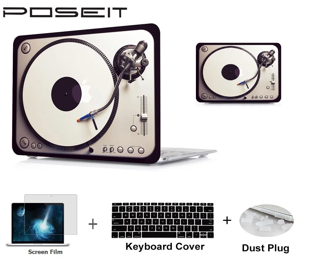 Пластиковый жесткий чехол для ноутбука + клавиатуры пленка экрана Пылезащитная