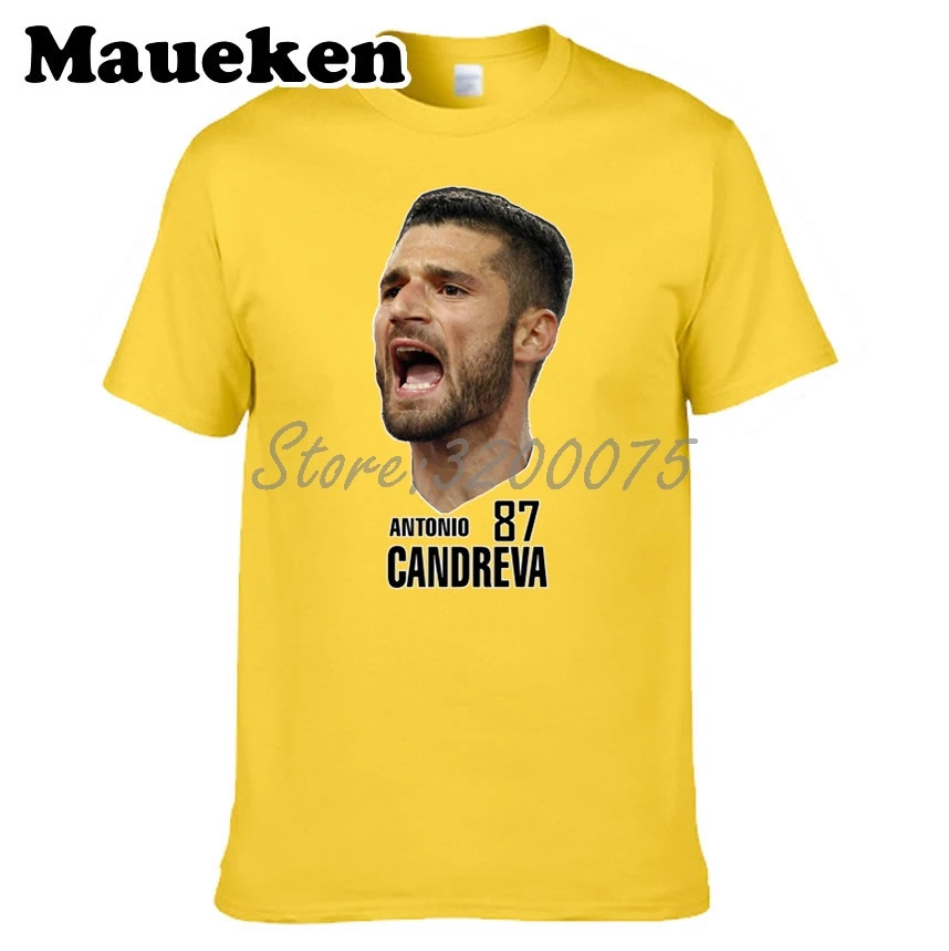 Мужская итальянская футболка 87 Antonio Candreva Head portrait футболки с коротким рукавом