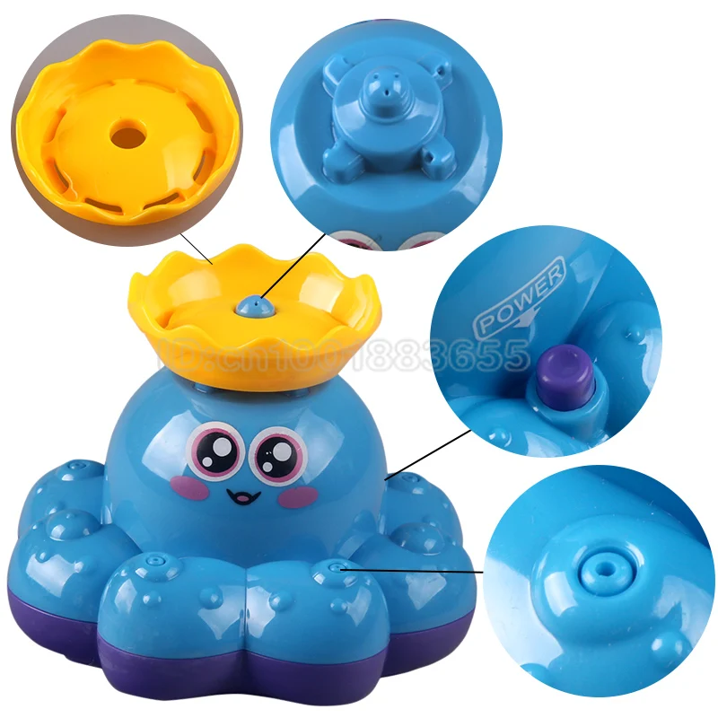 Распыление воды осьминог форма мультфильм детские игрушки для ванной