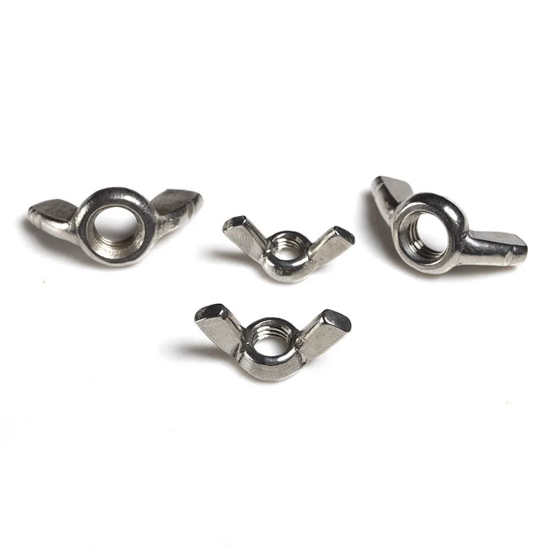 

304 Stainless steel Nuts DIN 315 M3-12 Stainless steel Wing nuts edged wings