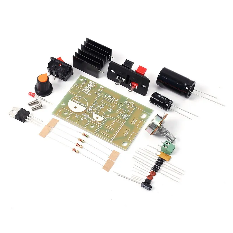 LM317 DC 5 В-35 В до 1 25 В-30 DIY Kit Регулируемая Шаг вниз регулятор Мощность модуль Питание