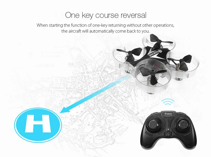 Eachine E012 Mini 2,4G 4CH 6 Axis Безголовый режим светодиодный Радиоуправляемый Дрон Квадрокоптер вертолет режим 2 модели игрушек подарок RTF