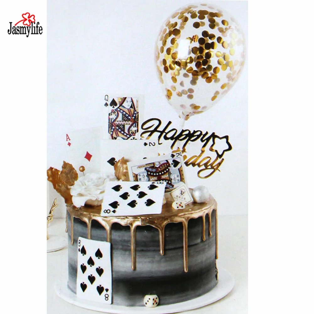 28 шт./компл. Poker Card резак для печенья пластиковый кекс Sugarcraft Fondant Cutter Set Cake Cutting Mold