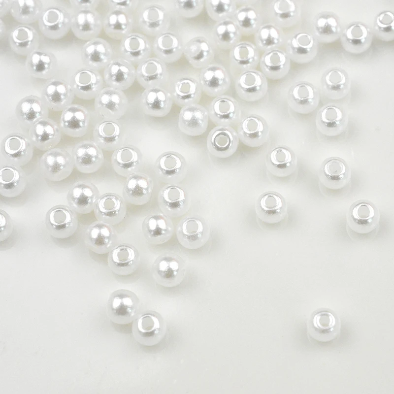 

FLTMRH 3mm 2500pcs ABS Imitation Pearls Beads, Diy Beads for Jewelry Making , Handmade Jewelry Necklace Earring Bracelet