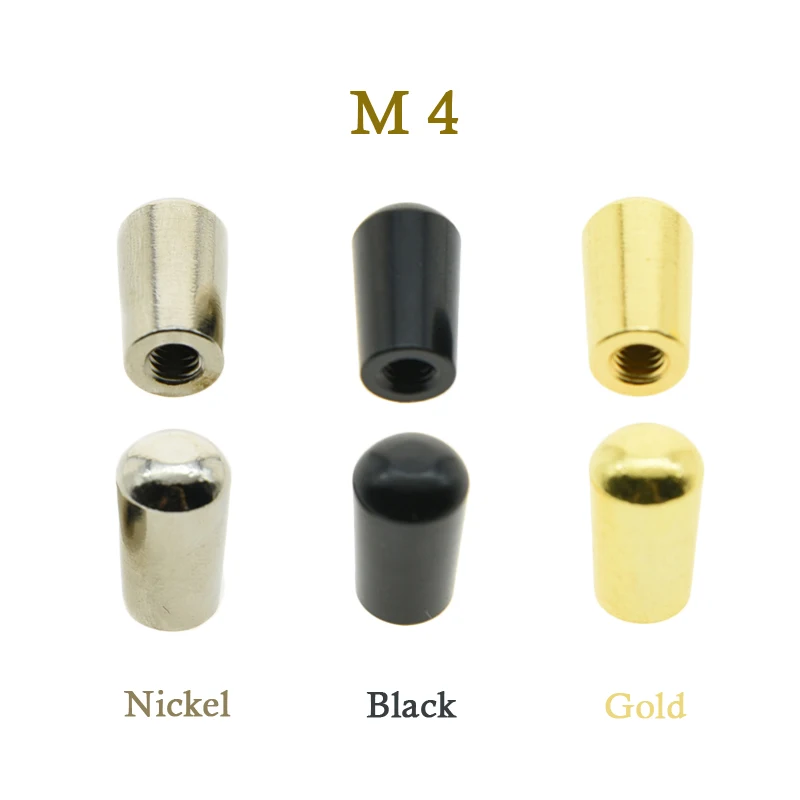 2 шт. Метрическая Никель/черные/Золотые M4 металлический LP гитары тумблер