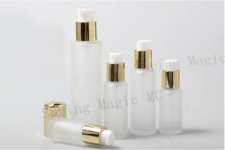 20ML Frosted Lotion Bottles Face Cream Container Portable Travel Box For Empty Skin Care Emulsion/water Bottle With Gold Lid | Красота и