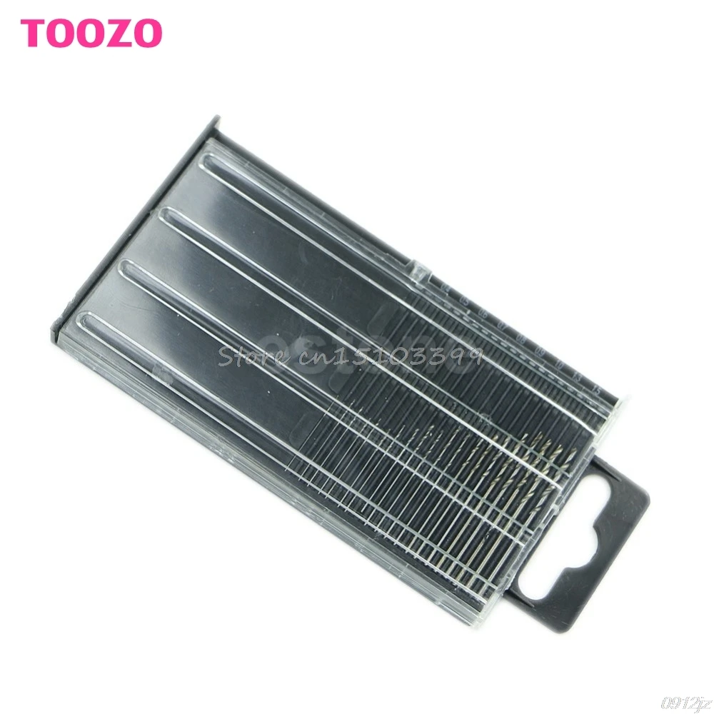 Набор миниатюрных спиральных сверл 20x MICROBOX Micro HSS 0,3 мм-1,6 мм, Модель Craft с чехлом, Прямая поставка