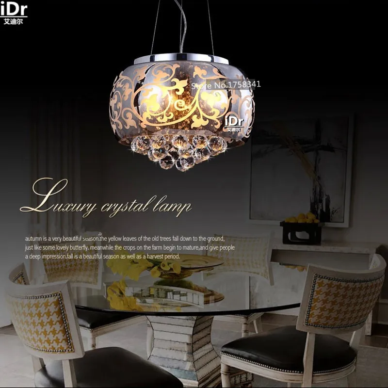 Хрустальный светильник современный минималистичный для ресторана хрустальная