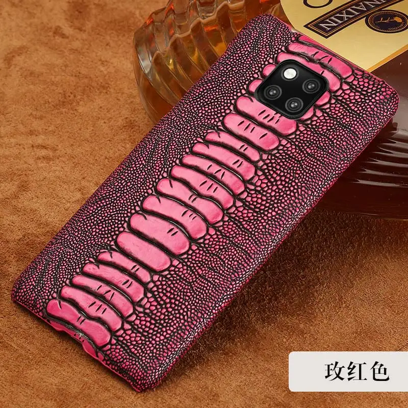rose Red Роскошный чехол для телефона из натуральной кожи для huawei mate 20 10 pro mate 9 pro Honor 9 Lite защитный чехол с защитой от землетрясений - Цвет: rose Red