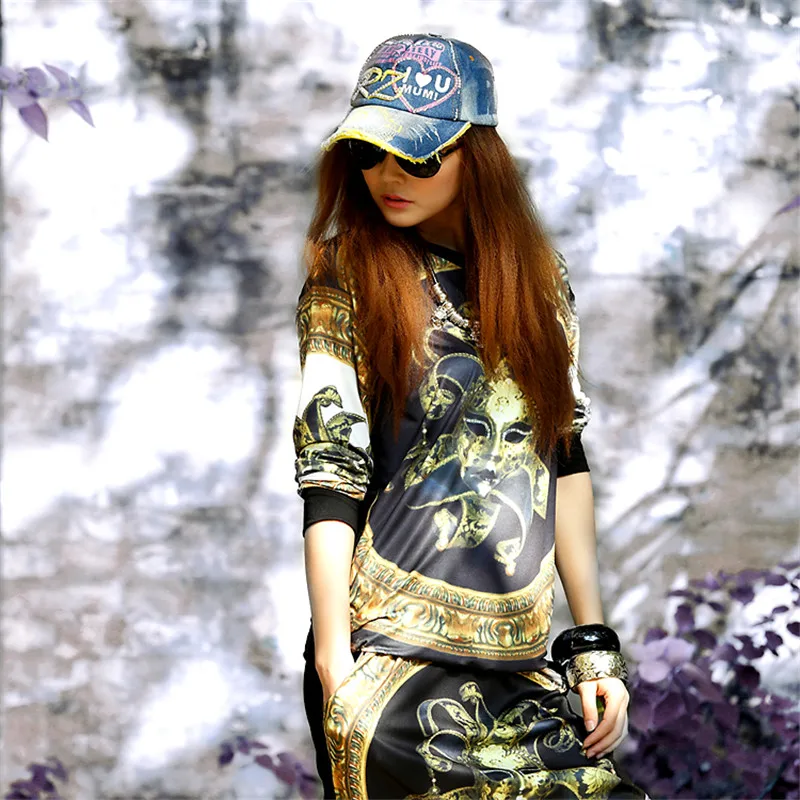 Женский пуловер в стиле хип хоп Just.be.never черная футболка с длинным рукавом и