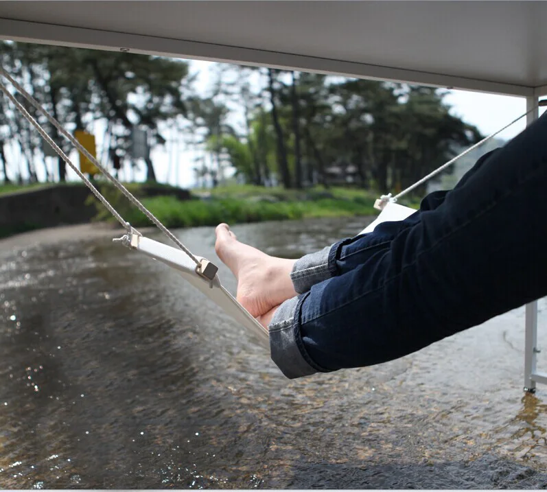 Открытый креативный портативный Досуг для учебы Офисная подставка ног стол