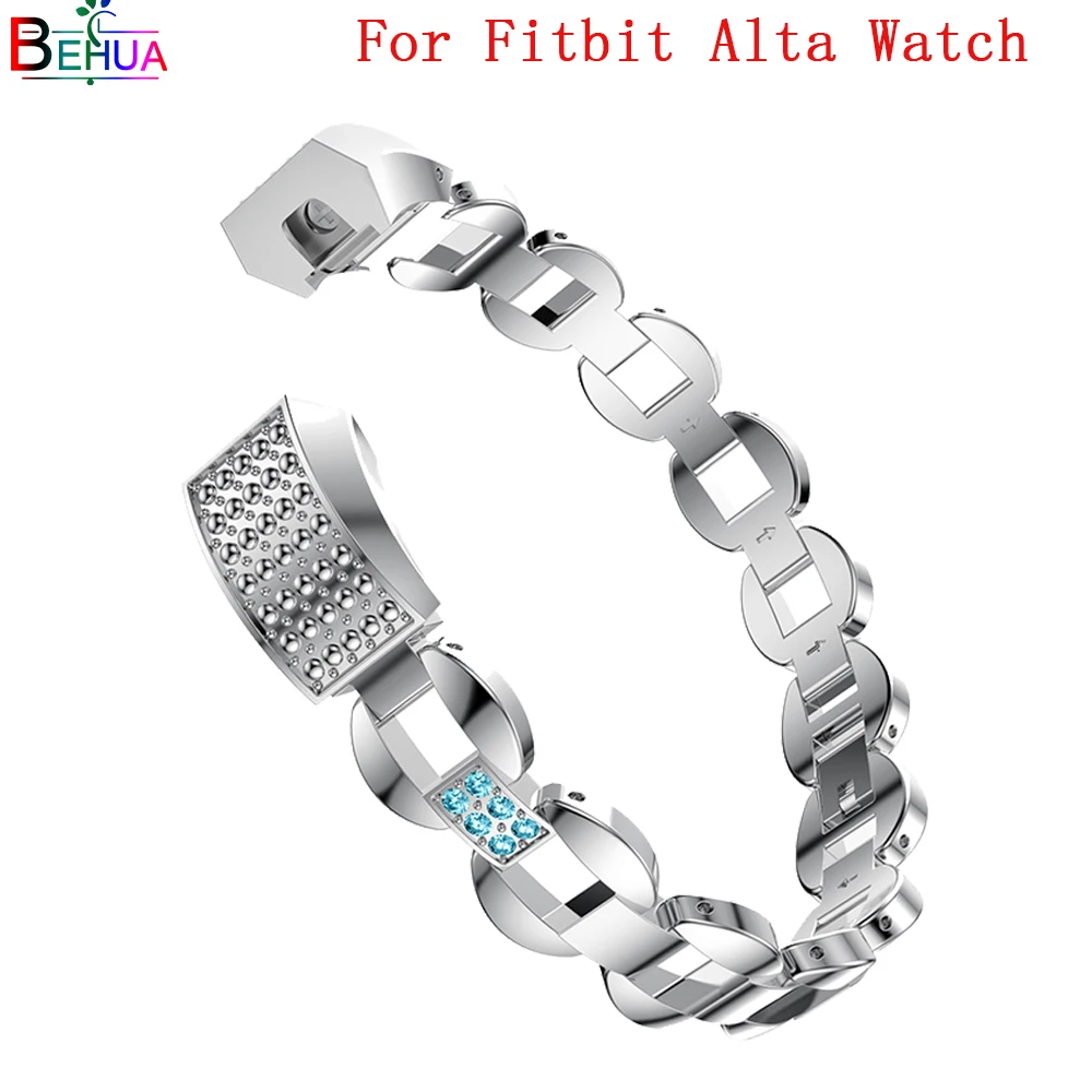 

Ремешок для часов из нержавеющей стали для умных часов Fitbit Alta HR, сменный модный ремешок для часов для браслета Fitbit Alta