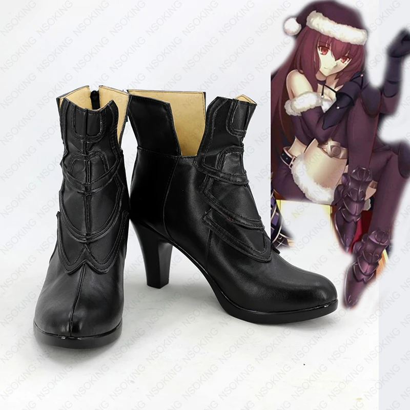 

Fate Grand Order FGO Lancer Scathach сапоги Cosplay Аниме обувь