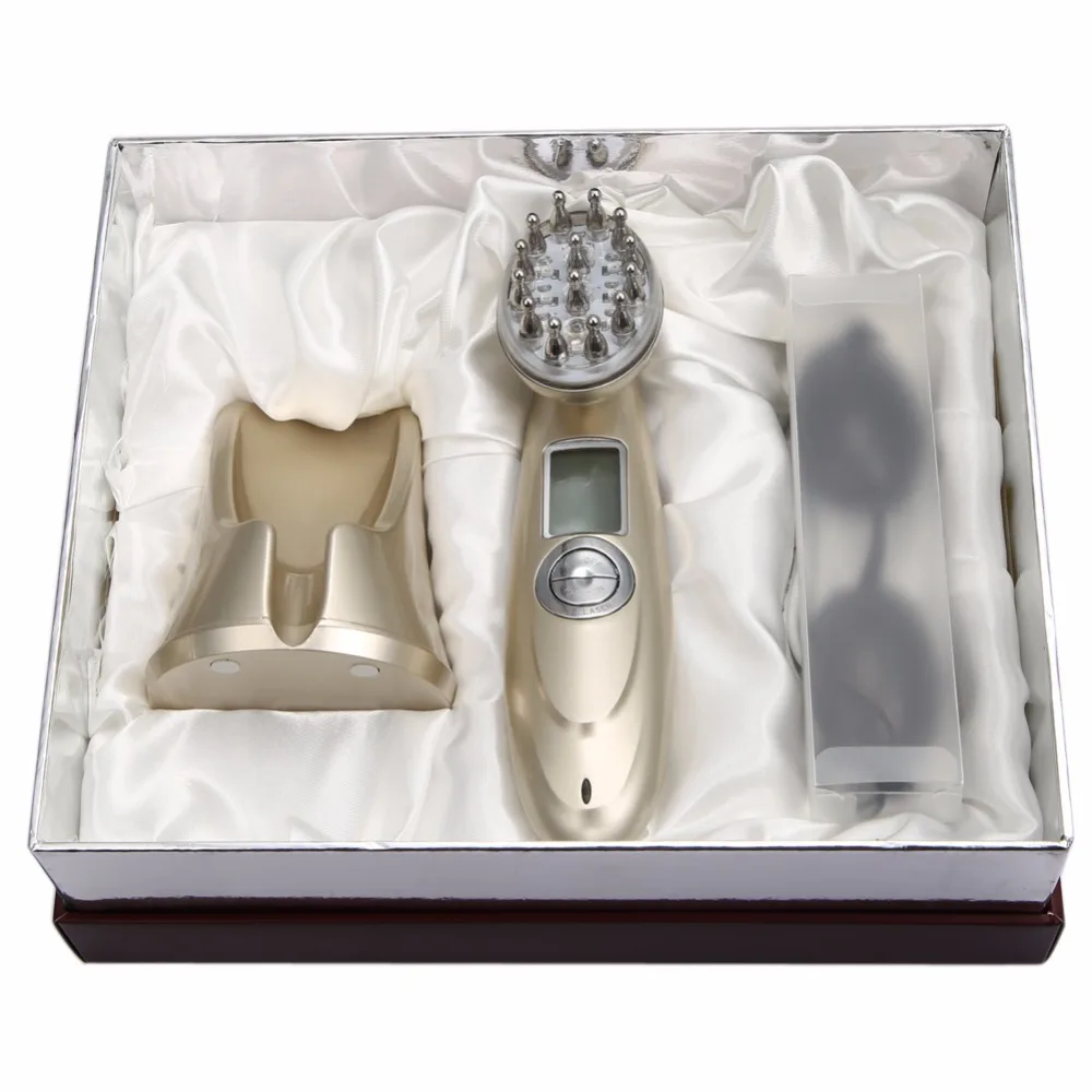Новая лазерная расческа для лечения волос перезаряжаемая с зарядкой от USB