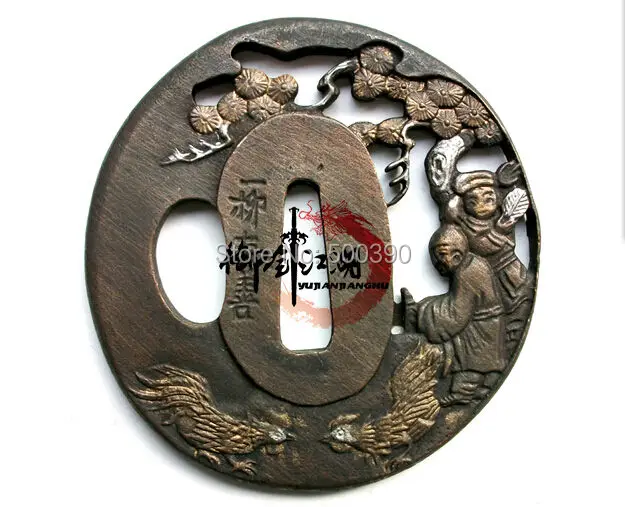 Сплав GUARD курица японская Цуба для Катана шпага WAKIZASHI TANTO @ 2405|japanese tsuba|japanese chickenjapanese