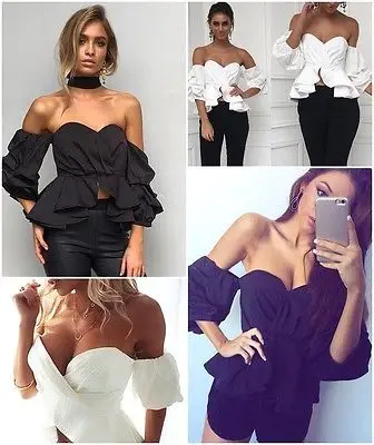 Модные женские туфли с открытыми плечами укороченный Топы корректирующие Лето