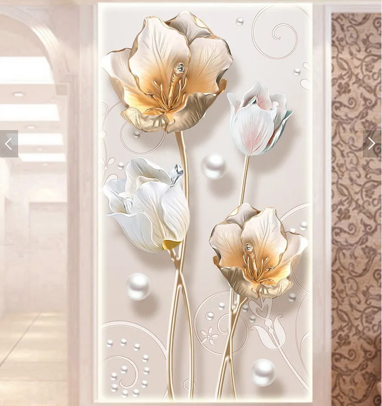 Алмазная картина с цветком тюльпана вышивка крестиком 5D алмазная круглая смола