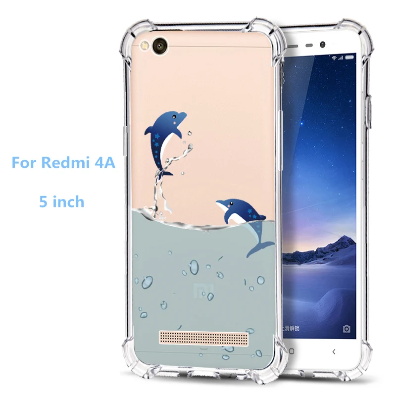 Для Redmi 4A Мобильный защитный корпус для телефона мягкий силиконовый чехол MIUI 4a TPU