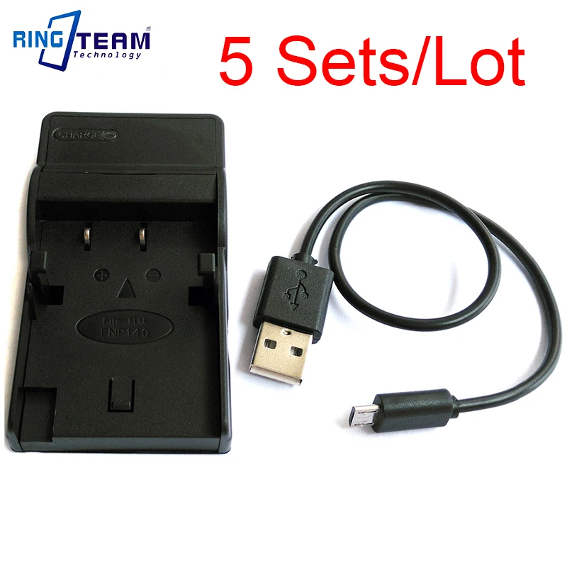 5 компл./лот BC140 BC 140 USB зарядное устройство для NP NP140 FNP батарея подходит Fujiflim FinePix
