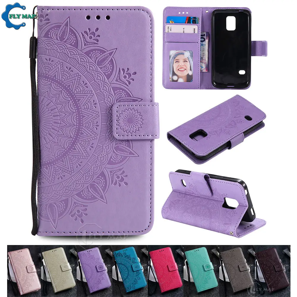 Чехол кошелек с откидной крышкой для Samsung Galaxy S5 5S S 5 G900f SM G903F G900H NEO цветочный чехол