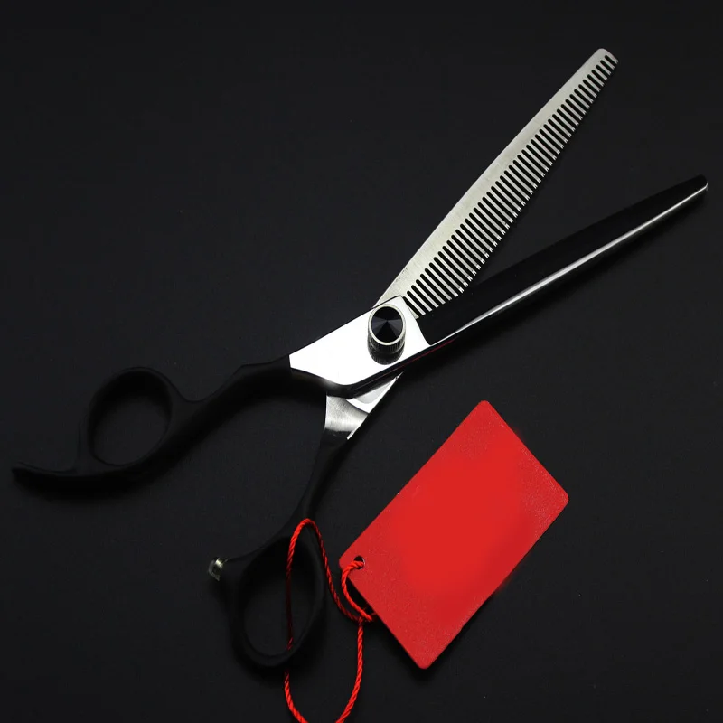 Custom logo Hairdressing left hand scissors 7 inch thinning Barber shears pet High quality Personality grooming | Красота и здоровье