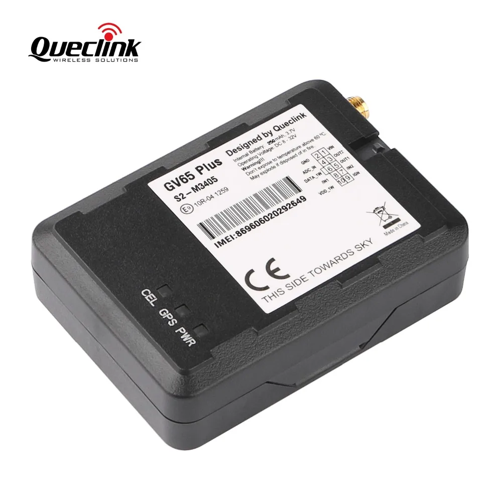 Автомобильный GPS трекер Queclink GV65 Plus устройство слежения GLONASS 8 32 В постоянного
