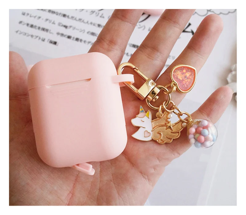 Чехол для airpods милый чехол наушников с единорогом AirPods мультяшный беспроводной