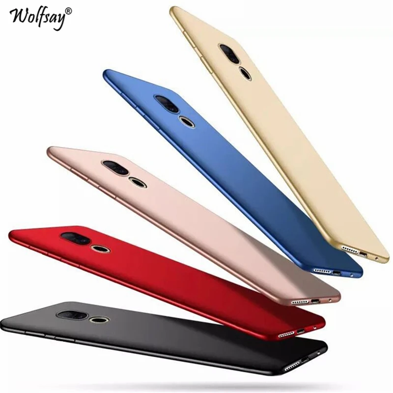 Wolfsay PC чехол Meizu 15 Mei zu Silm роскошный гладкий жесткий для телефона Чехлы Coque Fundas 5 46