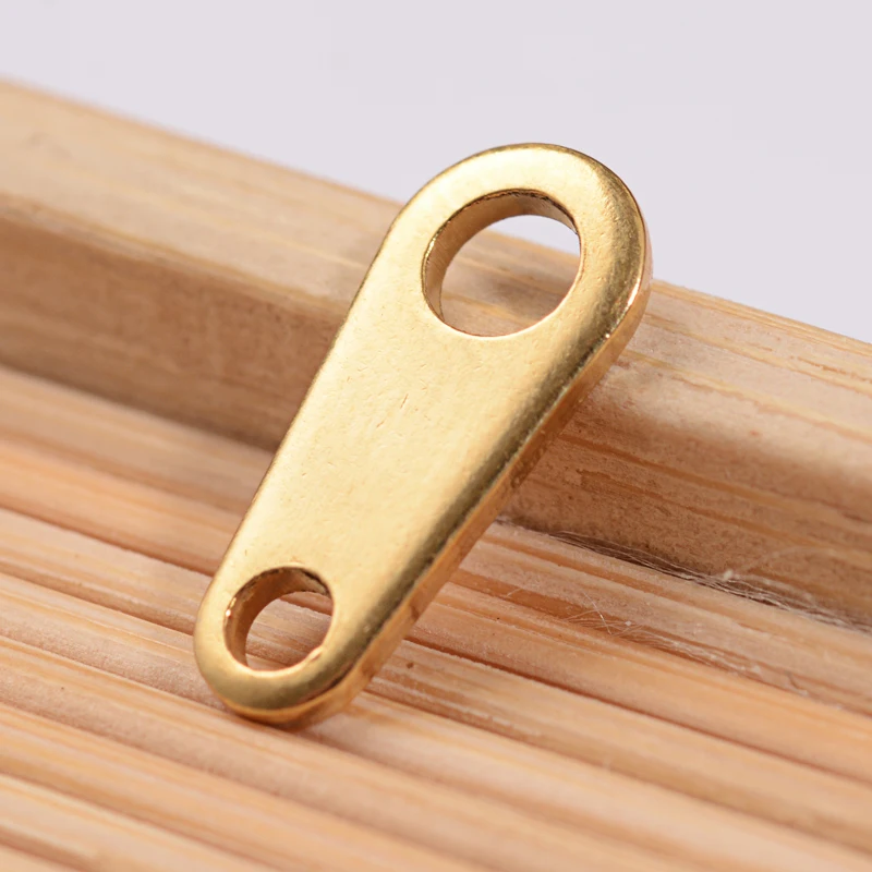 

PandaHall 20pcs 12.5x5.5x1mm 304 Stainless Steel Metal Jewelry Findings Slice Chain Tabs