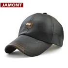 Мужская Бейсболка JAMONT, модная уличная Кепка из искусственной кожи, Snapback, 2020