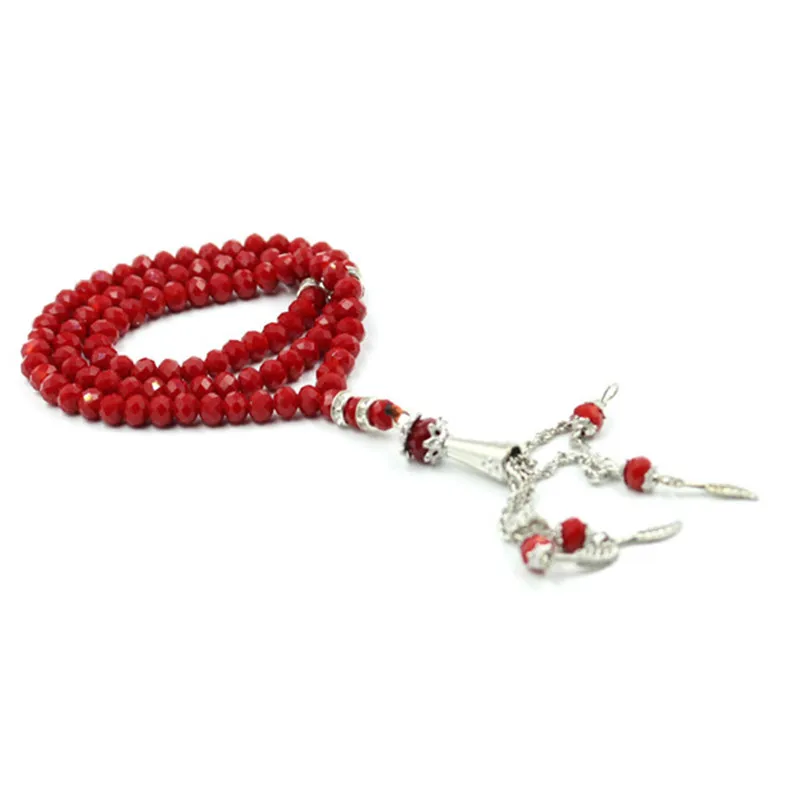 Молитвенные стеклянные бусины 6 мм 1 лот Четки мусульманские из леса для