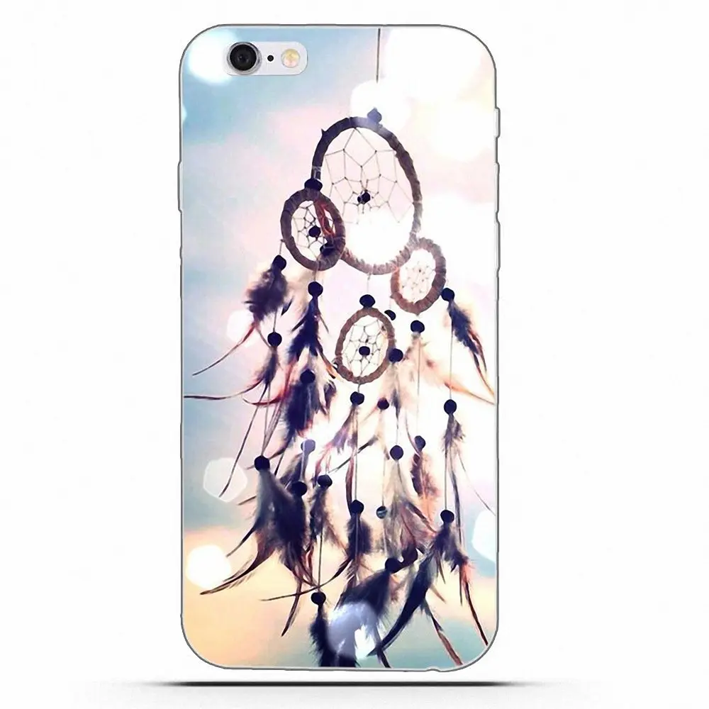 Для Apple iPhone 4 4S 5 5C 5S SE 6 6S 7 8 Plus X мягкий TPU чехол Galaxy Tab S2 мульти Ловец снов|Бамперы| |