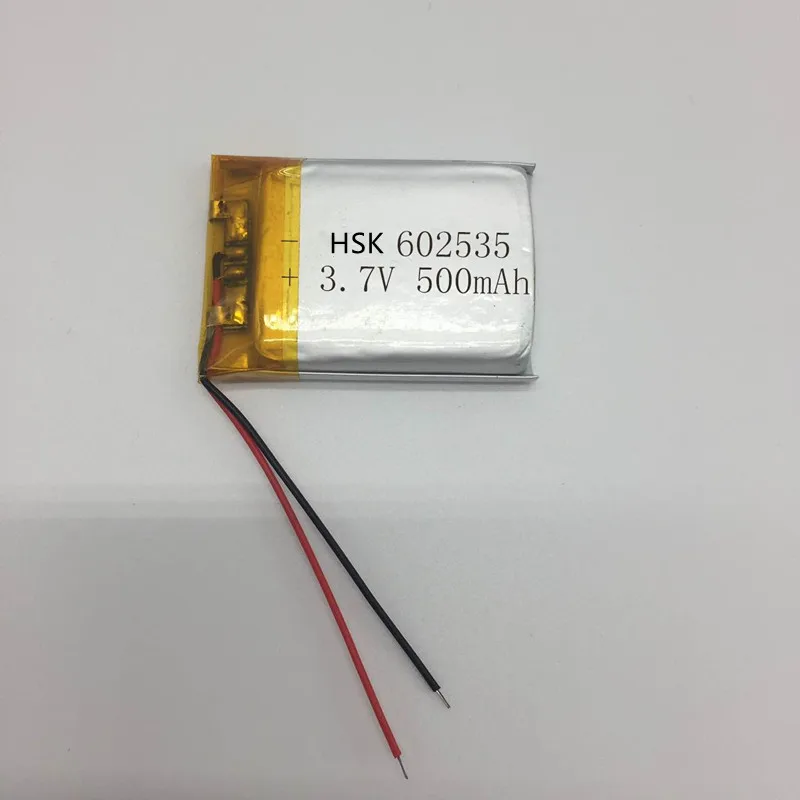 Grátis por Dhl Recarregável de Lítio Máquina de Cortar Frete Fedex 062535 3.7v 350mah Bateria Elétrica Cabelo 500 Pçs 602535