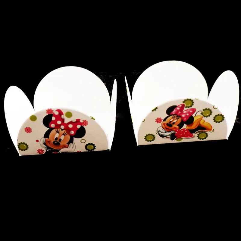Minnie Mouse Чехол для шоколада с изображением Человека-паука, вечерние украшения с изображением Человека-паука, украшения для торта, шоколадные коробки - Цвет: Minnie Mouse