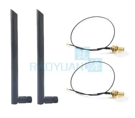 

Dual band 5dbi Wireless WiFi Antenna RP-SMA + MHF4/IPX Pigtail Cable for NGFF M.2 Wireless card m.2 WIFI/WLAN/3G/4G Modules