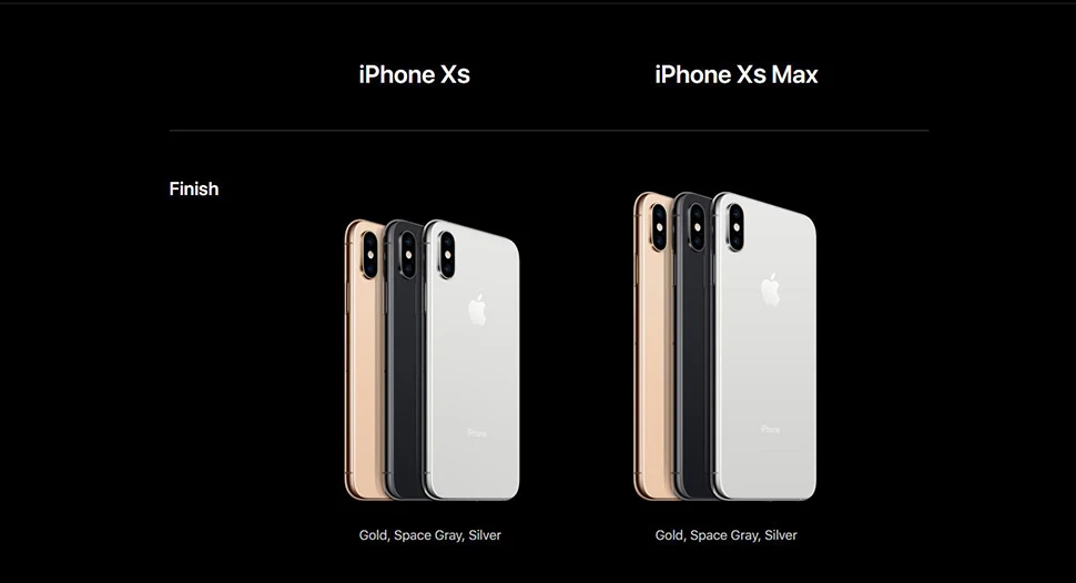 Apple iPhone XS Max | смартфон с двумя sim-картами полностью разблокированный 6,5 дюймовый большой экран 4G Lte Apple смартфон