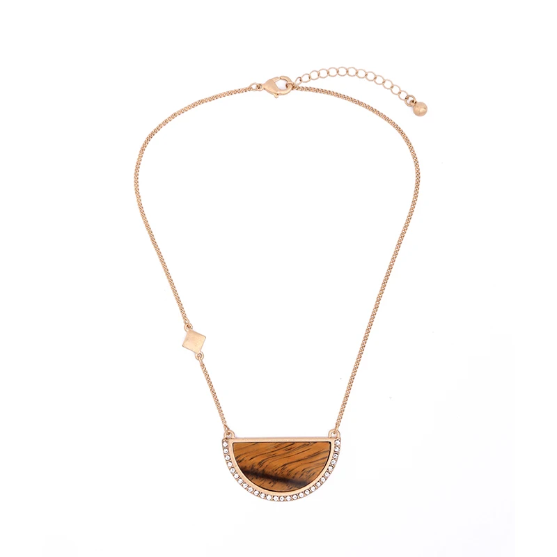 Женское винтажное ожерелье с подвеской в виде полукруга под мрамор|marble necklace|necklaces for womenpendant necklace |