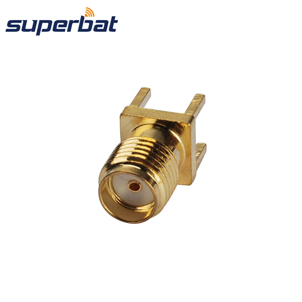 Superbat SMA Jack сквозное отверстие Вертикальная печатная монтажная плата прямой ВЧ