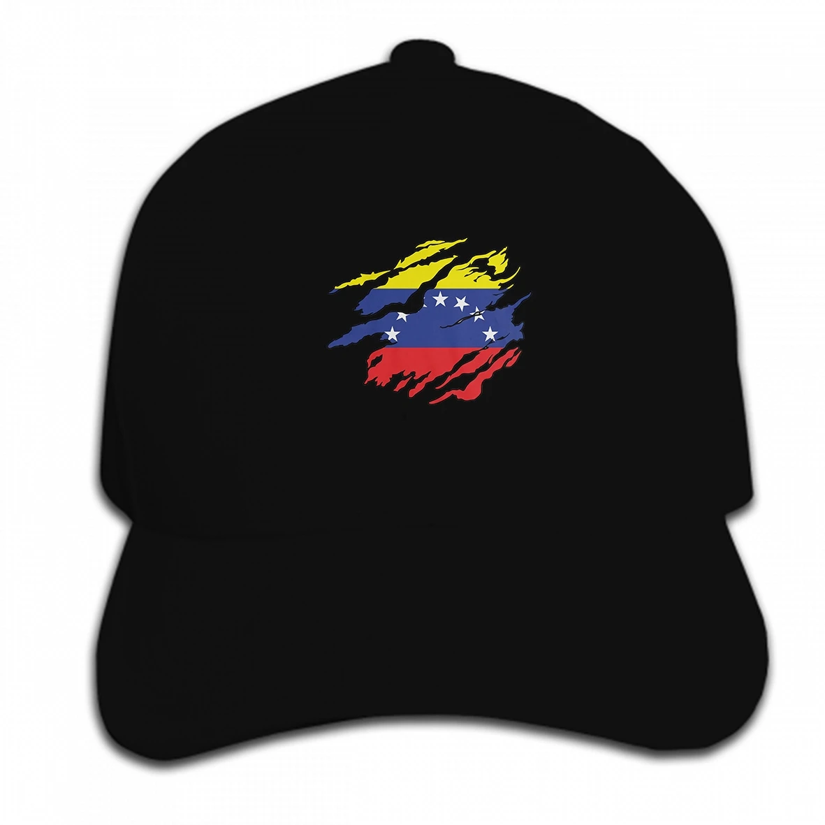 Бейсбольная кепка с принтом на заказ Мужская бейсболка флагом Venezuela разрывом