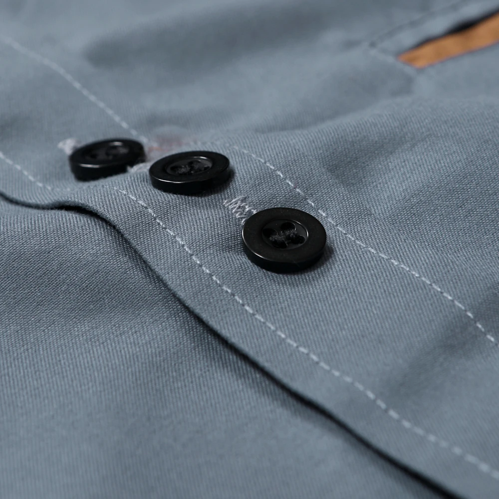 JACKEYWU повседневные рубашки 2019 Модная рубашка с двойным воротником и длинным