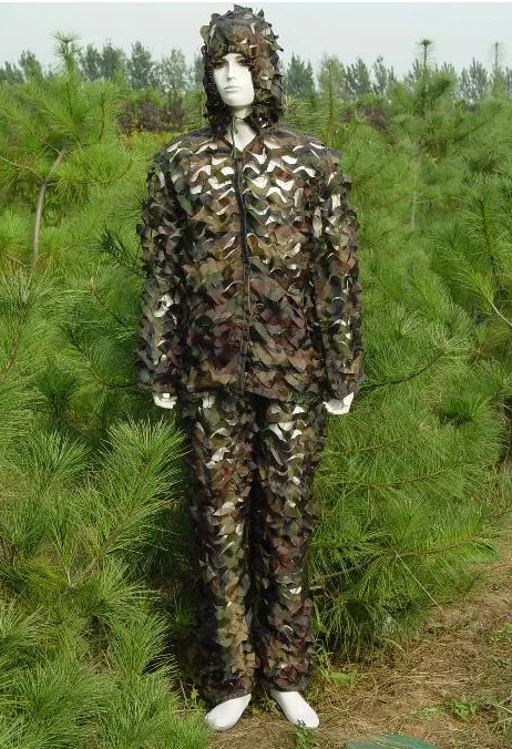 Ghillie Костюмы камуфляж листья лесной лист наружный кленовый бионический йоуи