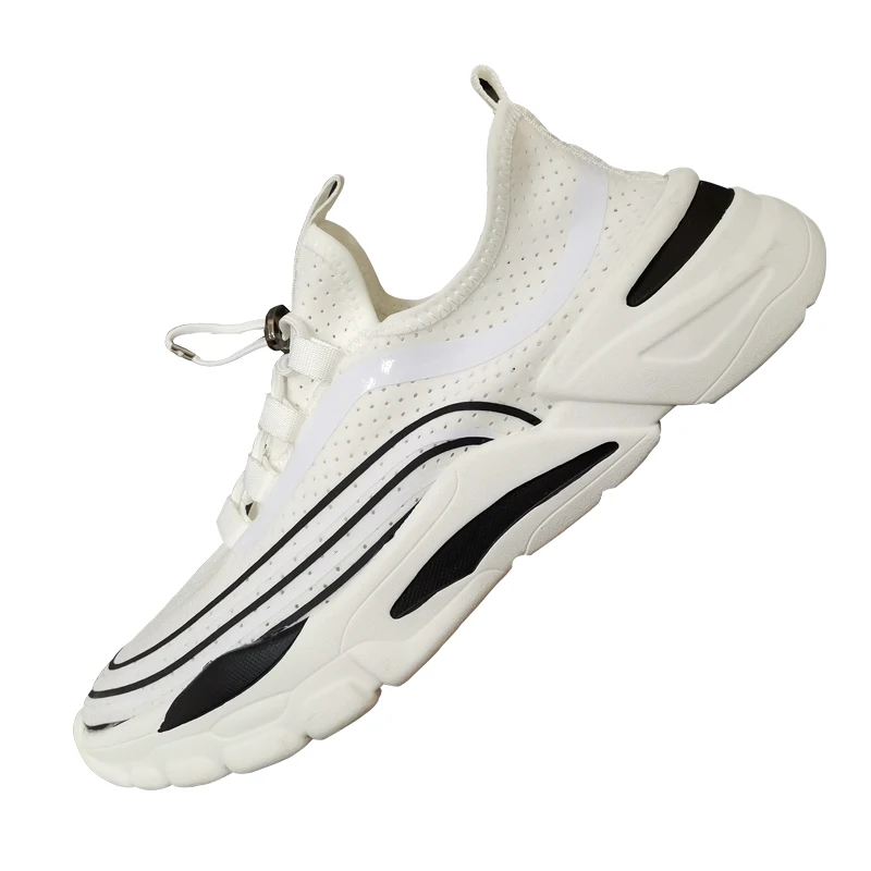 Новые трендовые кроссовки для мужчин без кружевная обувь Женские полуботинки на